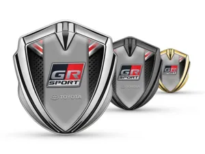 Toyota Metal Domed Emblem Luxury Finish Alloy Detail